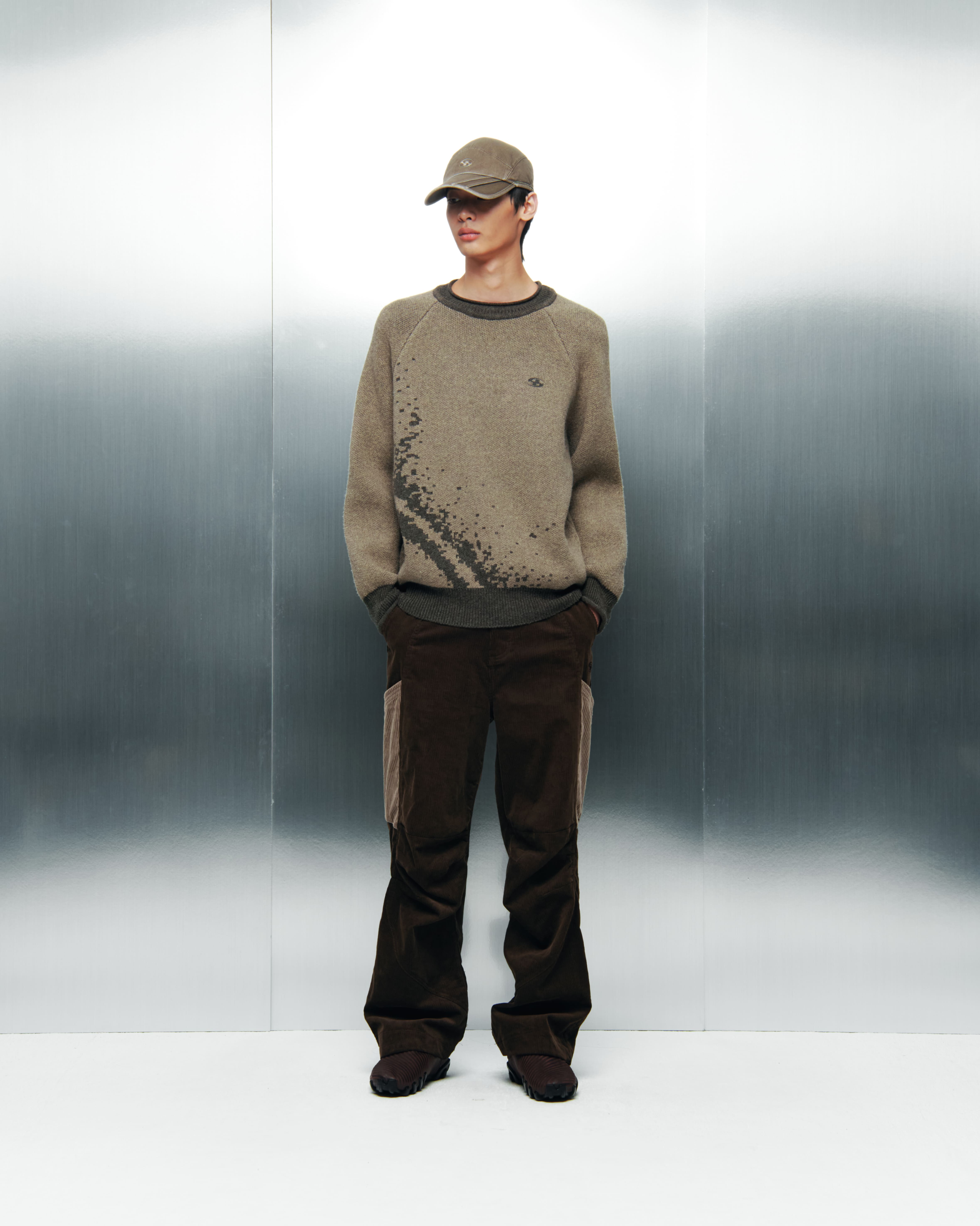 【SANSANGEAR】 CORDUROY POCKET PANTS : BROWN