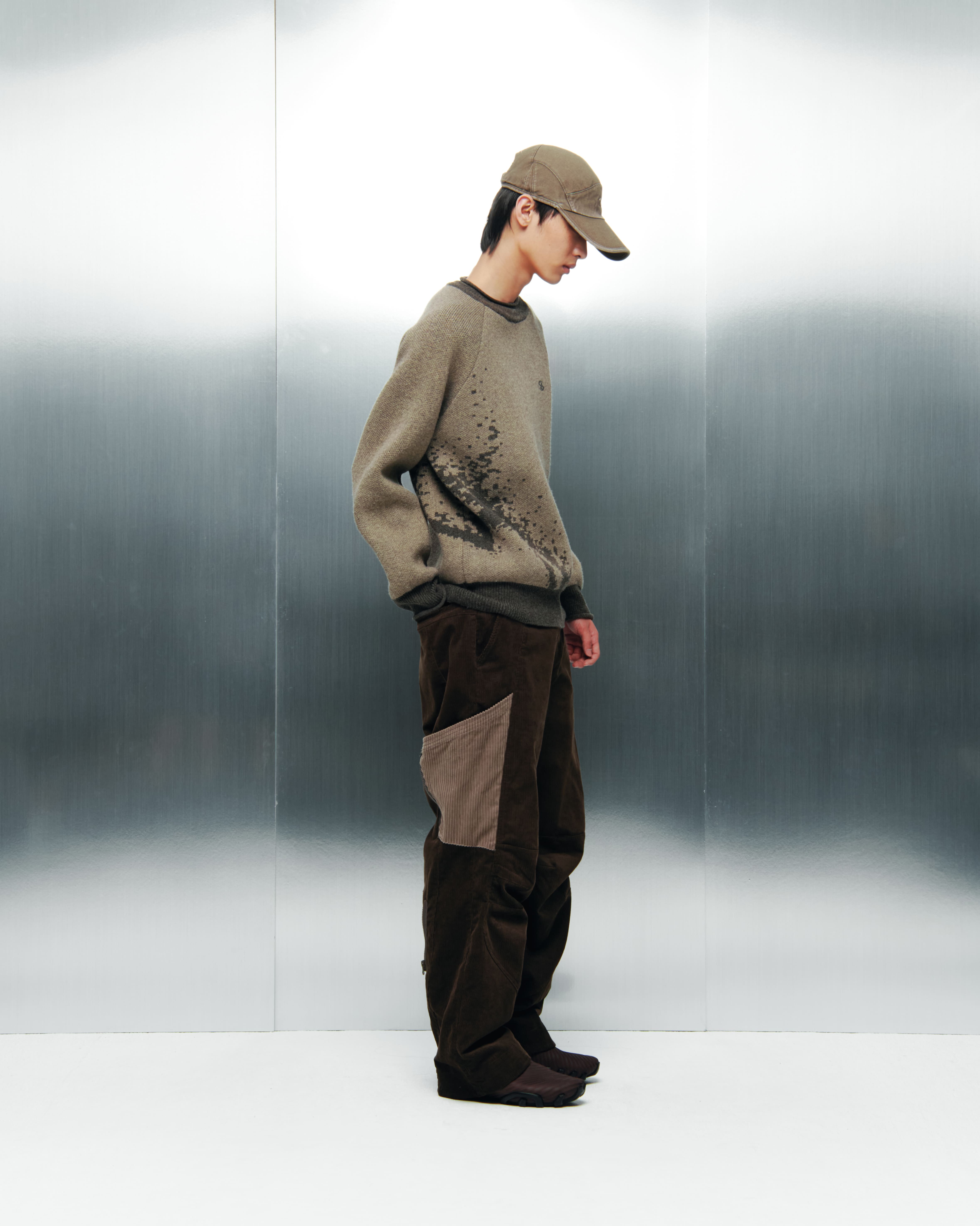 【SANSANGEAR】 CORDUROY POCKET PANTS : BROWN