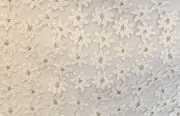 ワンピース レディース フレア 総レース S M L XL 韓国 バイピング バイカラー 透け感 ミディアム丈 膝下丈 ミモレ丈 半袖 パフスリーブ 前開き ボタン 襟付き 襟あり 清楚 かわいい