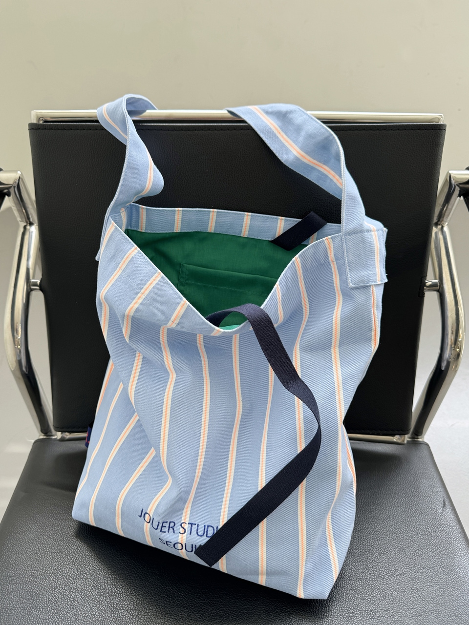 Ayden Stripe Shoulder Bag. Sky Blue Ayden Stripe Shoulder Bag. Sky Blue