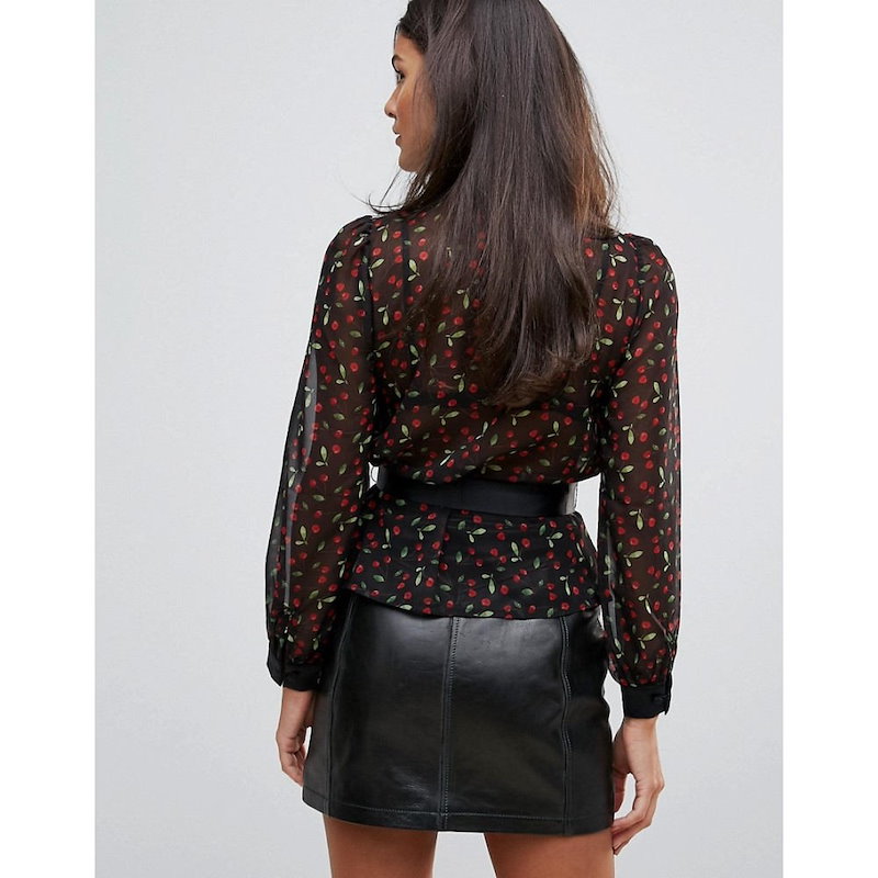 ミリー マッキントッシュ レディース トップス ブラウス・シャツ【Millie Mackintosh Cherry Blossom Tie Blouse】Aop ミリー マッキントッシュ レディース トップス ブラウス・シャツ【Millie Mackintosh Cherry Blossom Tie Blouse】Aop