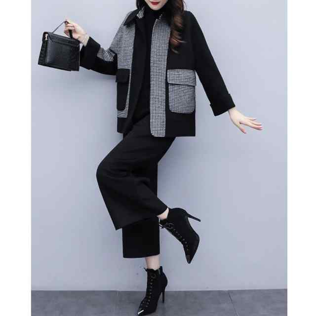 【急速出荷!】セットアップ レディース カジュアル 上下セット ツーピース 長袖 ジャケット フォーマル チェック柄 ワイドレッグパンツ シンプル キレイめ ナチュラル お洒落 可愛い フォーマル系 【急速出荷!】セットアップ レディース カジュアル 上下セット ツーピース 長袖 ジャケット フォーマル チェック柄 ワイドレッグパンツ シンプル キレイめ ナチュラル お洒落 可愛い フォーマル系