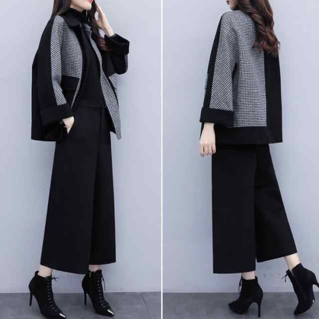 【急速出荷!】セットアップ レディース カジュアル 上下セット ツーピース 長袖 ジャケット フォーマル チェック柄 ワイドレッグパンツ シンプル キレイめ ナチュラル お洒落 可愛い フォーマル系 【急速出荷!】セットアップ レディース カジュアル 上下セット ツーピース 長袖 ジャケット フォーマル チェック柄 ワイドレッグパンツ シンプル キレイめ ナチュラル お洒落 可愛い フォーマル系
