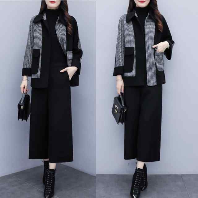 【急速出荷!】セットアップ レディース カジュアル 上下セット ツーピース 長袖 ジャケット フォーマル チェック柄 ワイドレッグパンツ シンプル キレイめ ナチュラル お洒落 可愛い フォーマル系 【急速出荷!】セットアップ レディース カジュアル 上下セット ツーピース 長袖 ジャケット フォーマル チェック柄 ワイドレッグパンツ シンプル キレイめ ナチュラル お洒落 可愛い フォーマル系