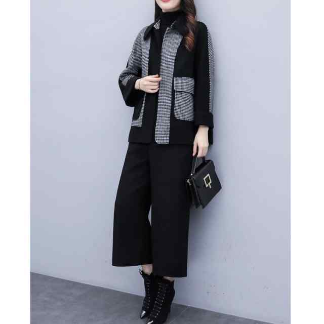 【急速出荷!】セットアップ レディース カジュアル 上下セット ツーピース 長袖 ジャケット フォーマル チェック柄 ワイドレッグパンツ シンプル キレイめ ナチュラル お洒落 可愛い フォーマル系 【急速出荷!】セットアップ レディース カジュアル 上下セット ツーピース 長袖 ジャケット フォーマル チェック柄 ワイドレッグパンツ シンプル キレイめ ナチュラル お洒落 可愛い フォーマル系