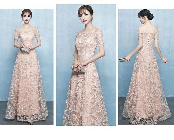 パーティードレス 演奏会用ドレス ロングドレス 母親 結婚式 オフショルダー シャンパン ワインレッド レッド ブラック 編み上げタイプ ロングドレス 演奏会 ドレス 大人 ピアノ 発表会 大きいサイ