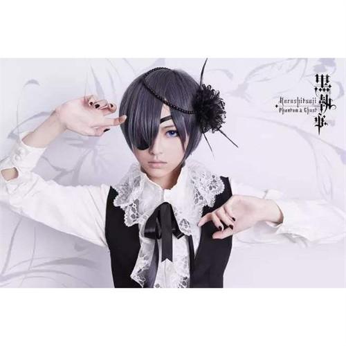 (WJ Fashion)コスプレ衣装 黒執事 シエル・ファントムハイヴ サーカス 豪華セット cosplay コスチューム