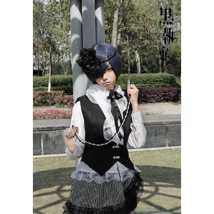 (WJ Fashion)コスプレ衣装 黒執事 シエル・ファントムハイヴ サーカス 豪華セット cosplay コスチューム