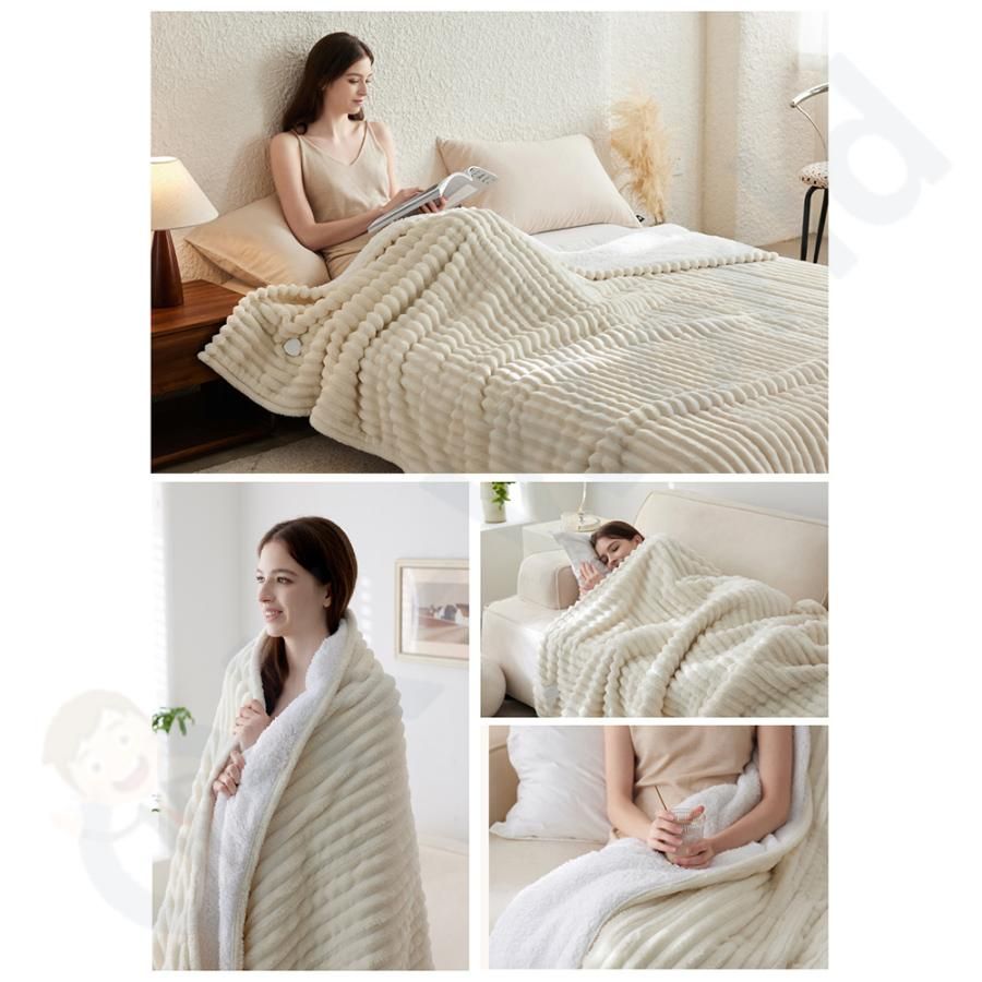 電気毛布 電気ブランケット 毛布 敷き毛布 掛け敷き兼用 213*229cm 速暖 定時 洗える 5段階温度調整 敷きフランネル 電気ひざ掛け 防寒対策 ふわふわ 2024 即納