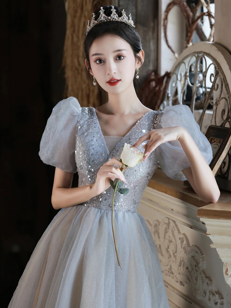 パーティードレス大人気ドレス2023型トップス高級質感ドレスワンピース成人式結婚式ドレス誕生祝いフォーマルなロングドレス成人式