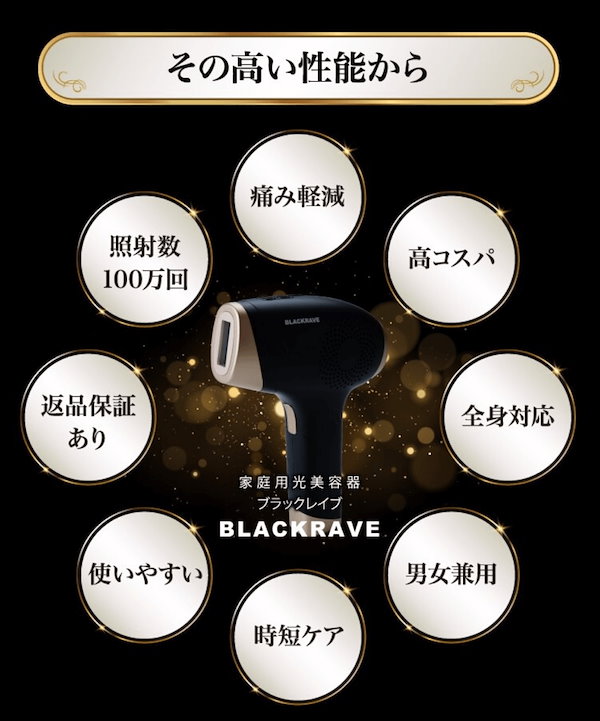 Qoo10] BLACKRAVE メンズ 脱毛器 BLACKRAVE 全身