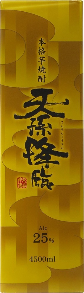 1回のご注文で2本まで2本まで送料1本分25度　天孫降臨（てんそんこうりん）瓶4500ｍｌ化粧箱入芋焼酎メーカー宮崎県：神楽酒造(株)