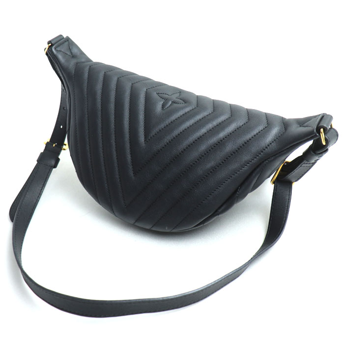LOUIS VUITTON ルイ・ヴィトン ニューウェーブ バムバッグ ボディバッグ ブラック ノワール M53750 MI0250 レディース 中古