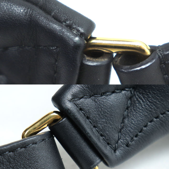 LOUIS VUITTON ルイ・ヴィトン ニューウェーブ バムバッグ ボディバッグ ブラック ノワール M53750 MI0250 レディース 中古