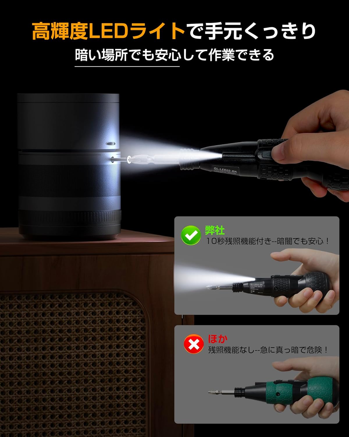 電動ドライバー 小型 強力 電動4N.m 手動10N.m USB-C充電式 高輝度LEDライト 軽量 DIY 操作簡単 女性/初心者対応 バージョンアップ版 父の日 誕生日プレゼント ブラック 電動ドライバー 小型 強力 電動4N.m 手動10N.m USB-C充電式 高輝度LEDライト 軽量 DIY 操作簡単 女性/初心者対応 バージョンアップ版 父の日 誕生日プレゼント ブラック