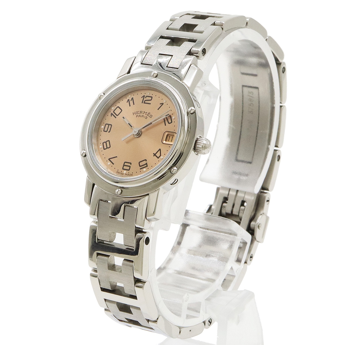 クリッパー デイト ピンク文字盤 SS レディース QZ クォーツ 腕時計 CL4.21 クリッパー デイト ピンク文字盤 SS レディース QZ クォーツ 腕時計 CL4.21