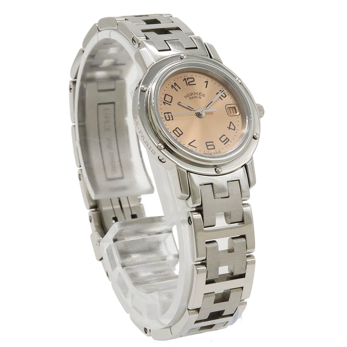 クリッパー デイト ピンク文字盤 SS レディース QZ クォーツ 腕時計 CL4.21 クリッパー デイト ピンク文字盤 SS レディース QZ クォーツ 腕時計 CL4.21