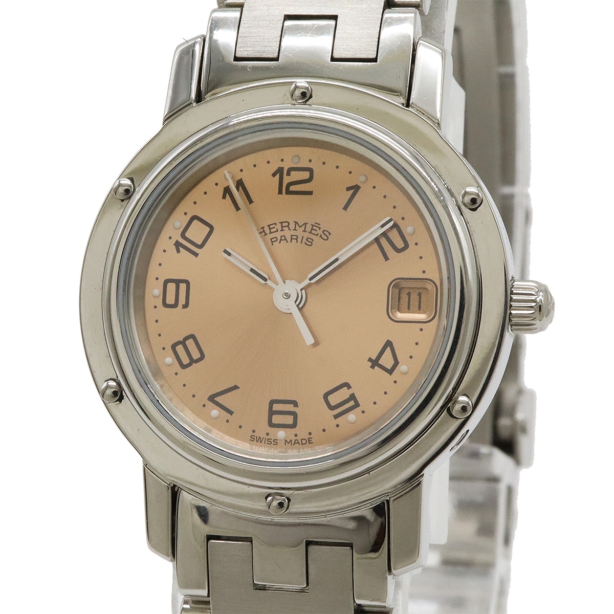 クリッパー デイト ピンク文字盤 SS レディース QZ クォーツ 腕時計 CL4.21 クリッパー デイト ピンク文字盤 SS レディース QZ クォーツ 腕時計 CL4.21