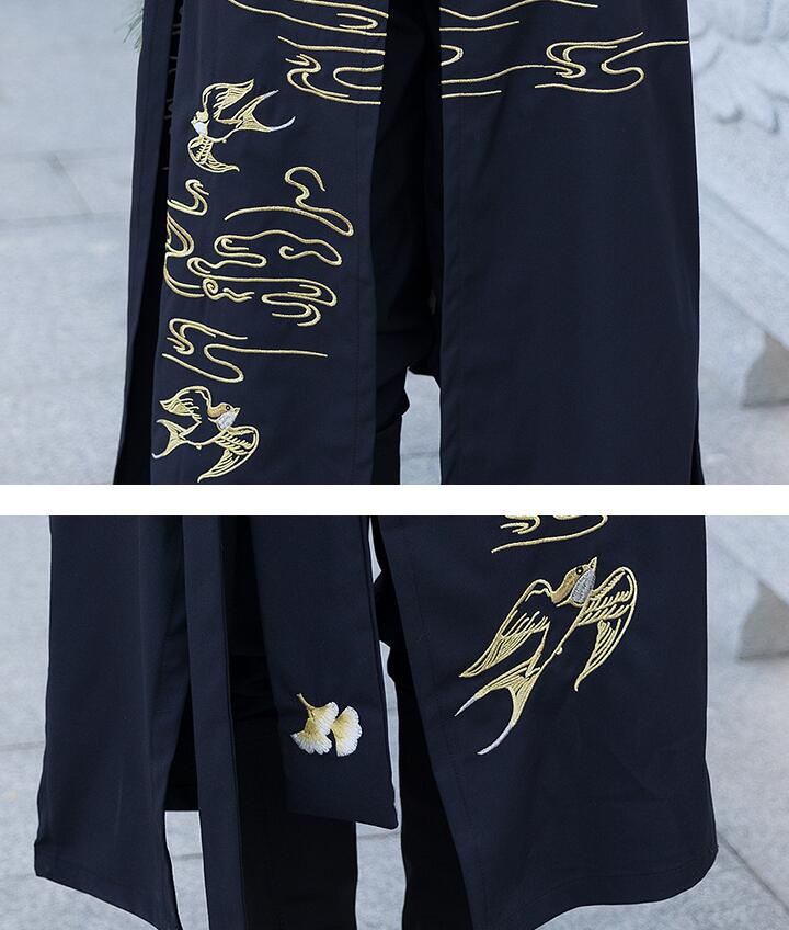 カップル漢服唐装パンツセットレディース中華伝統的漢服ロング丈シャツ春夏花柄刺繍メンズ中華古風コスプレ衣装コスプレ漢服チャイナ舞台ステージ服ハロウィンクリスマス仮装変装イベント学園祭