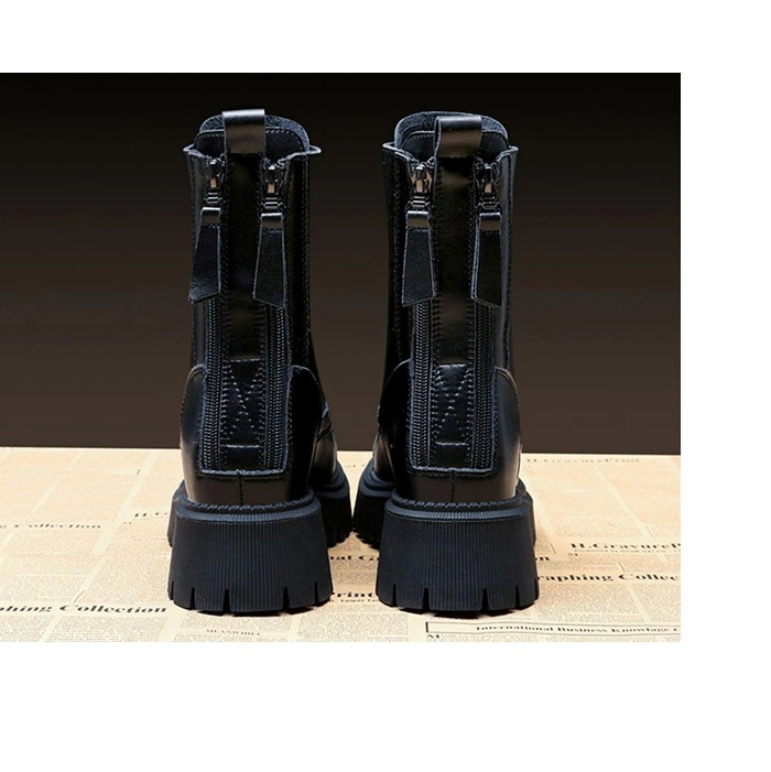 [3日内に発送]レースアップ ブーツ ミドルブーツ レディース 編み上げブーツ レースアップブーツ 裏起毛 インソール 袴ブーツ 保温 防 5cmヒール ダブル バックジッパー ラウンドトゥ ハイヒー