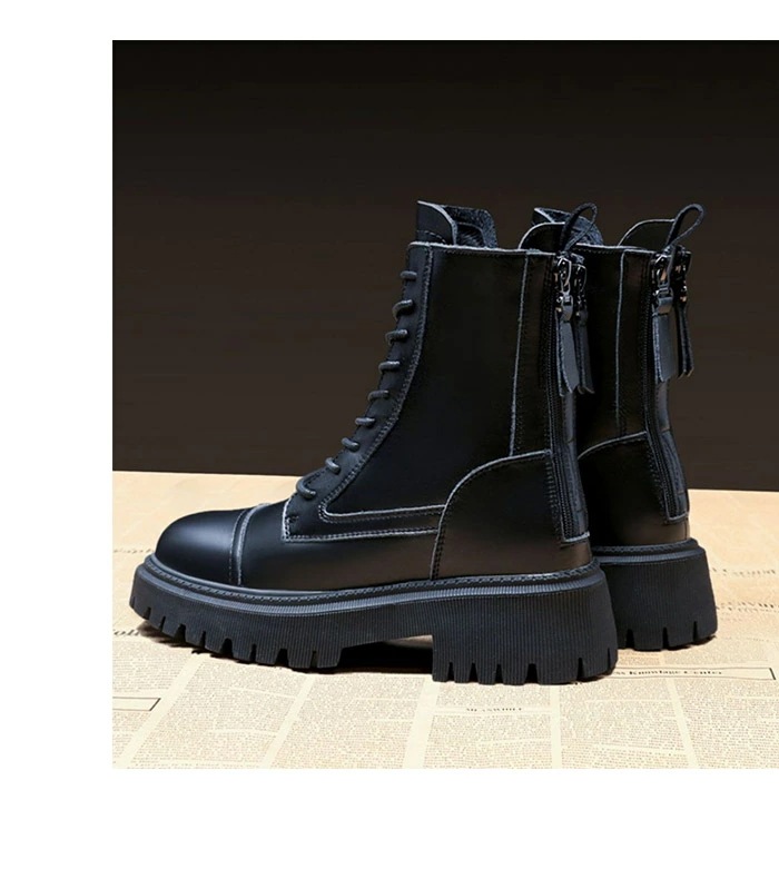 [3日内に発送]レースアップ ブーツ ミドルブーツ レディース 編み上げブーツ レースアップブーツ 裏起毛 インソール 袴ブーツ 保温 防 5cmヒール ダブル バックジッパー ラウンドトゥ ハイヒー