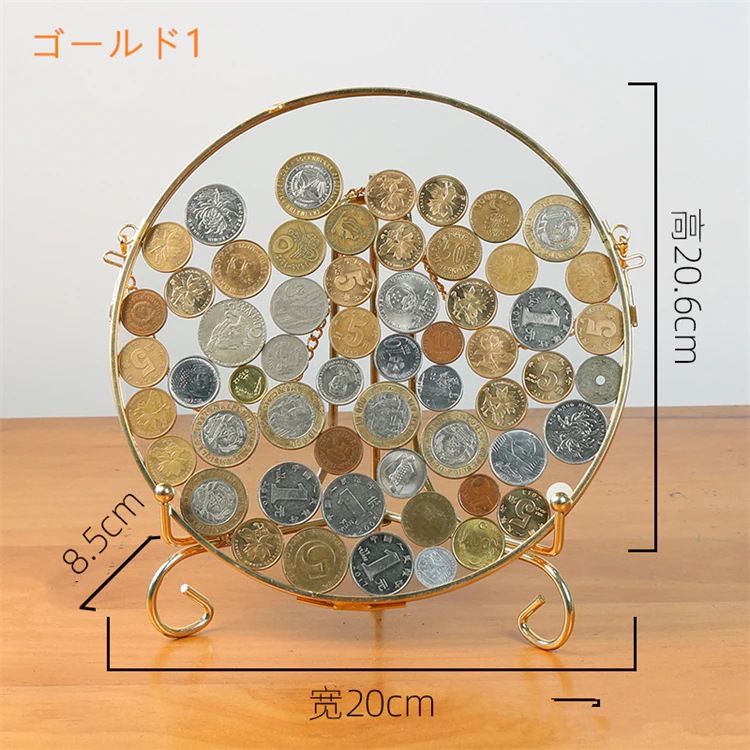 INSスタイル コイン展示枠 デザインセンス オープンギフト 招財進宝振り子 玄関装飾 コイン収集枠 大人気