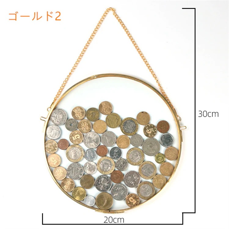 INSスタイル コイン展示枠 デザインセンス オープンギフト 招財進宝振り子 玄関装飾 コイン収集枠 大人気