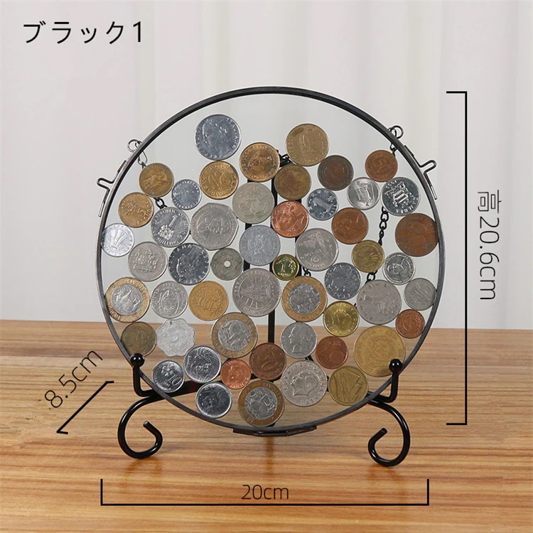 INSスタイル コイン展示枠 デザインセンス オープンギフト 招財進宝振り子 玄関装飾 コイン収集枠 大人気
