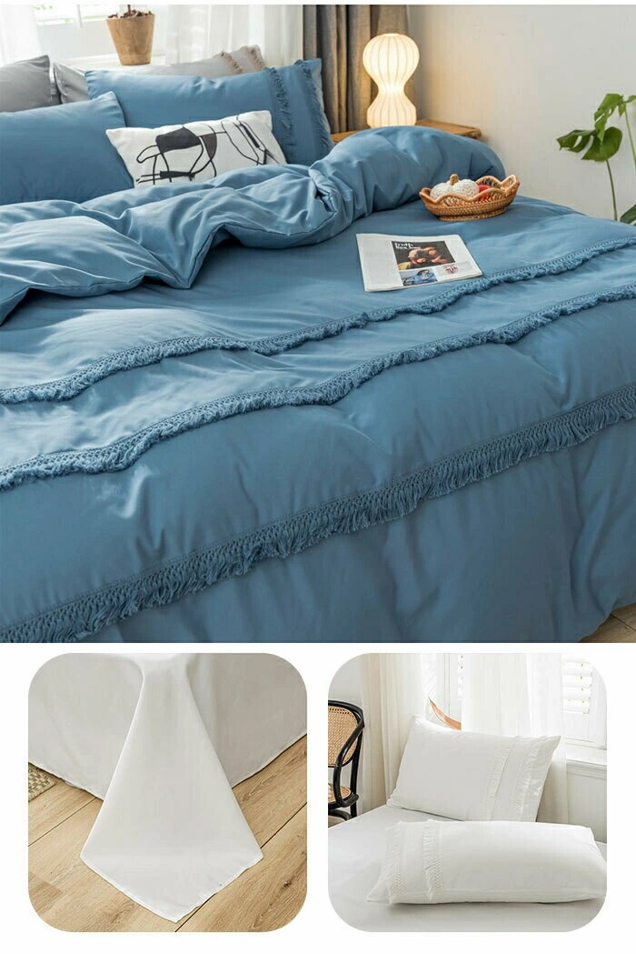 【期間限定!】布団カバーセット ワイドダブル キング 4点セット ピーチスキン加工 掛け布団カバー フラットシーツ 枕カバー 寝室コーデ 春夏秋冬 オールシーズン 防ダニ 洗濯可 可愛い タッセル お 【期間限定!】布団カバーセット ワイドダブル キング 4点セット ピーチスキン加工 掛け布団カバー フラットシーツ 枕カバー 寝室コーデ 春夏秋冬 オールシーズン 防ダニ 洗濯可 可愛い タッセル お