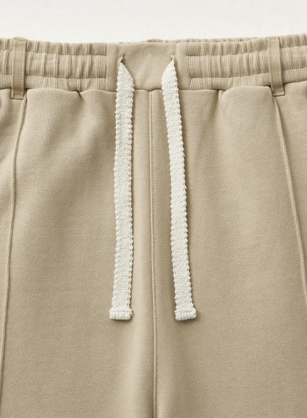 SATUR】 TEO COTTON BANDING SWEATPANTS : BEIGE SATUR】 TEO COTTON BANDING SWEATPANTS : BEIGE