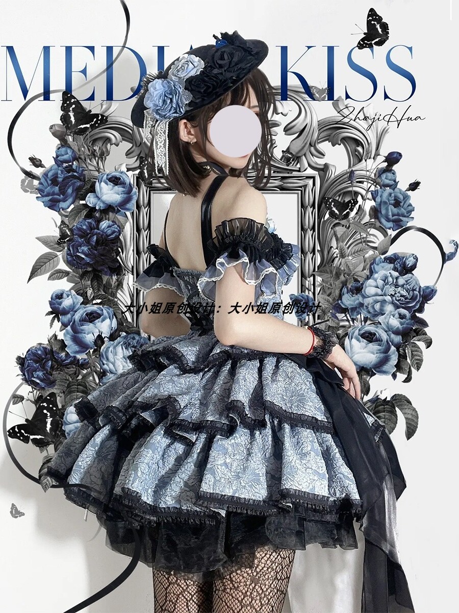 lolita地雷パーカーロリータ ワンピース ゴスロリドレスメデアロリータスパイシーショートサスペンダーサマー半袖ワンピース lolita地雷パーカーロリータ ワンピース ゴスロリドレスメデアロリータスパイシーショートサスペンダーサマー半袖ワンピース