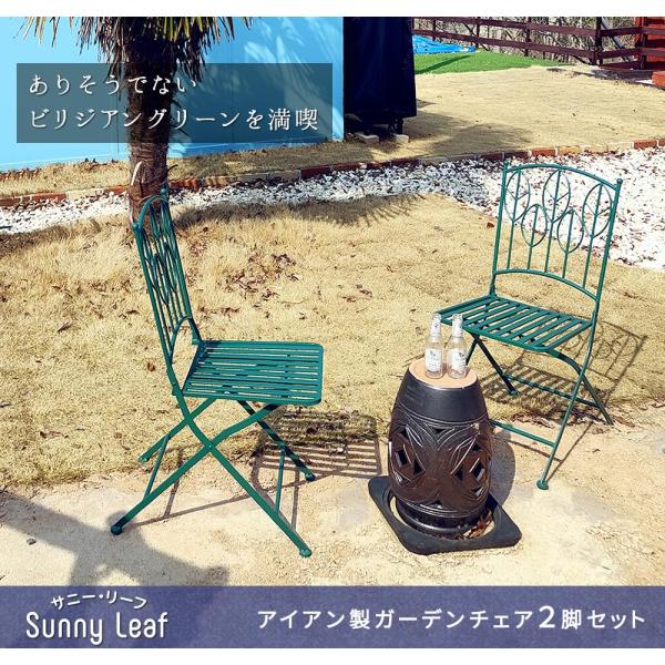 ガーデンチェア 椅子 2脚セット おしゃれ ヨーロピアン 南欧 北欧 ボタニカル デザイン グリーン 緑 庭 ガーデニング ベランダ テラス 屋上 屋外 バルコニー ガーデンチェア 椅子 2脚セット おしゃれ ヨーロピアン 南欧 北欧 ボタニカル デザイン グリーン 緑 庭 ガーデニング ベランダ テラス 屋上 屋外 バルコニー