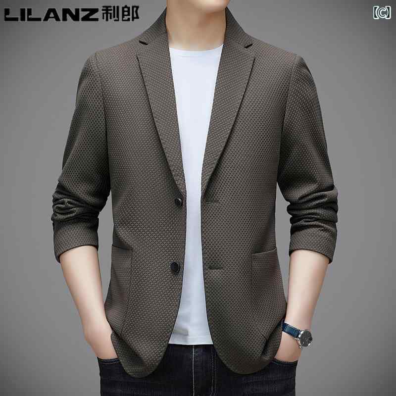 スーツ ジャケット カジュアル Lilang メンズスーツ カジュアル 春 ハイエンド 中年 ビジネス シングルブレスト ジャケット メンズな ノンアイロン スーツ スーツ ジャケット カジュアル Lilang メンズスーツ カジュアル 春 ハイエンド 中年 ビジネス シングルブレスト ジャケット メンズな ノンアイロン スーツ