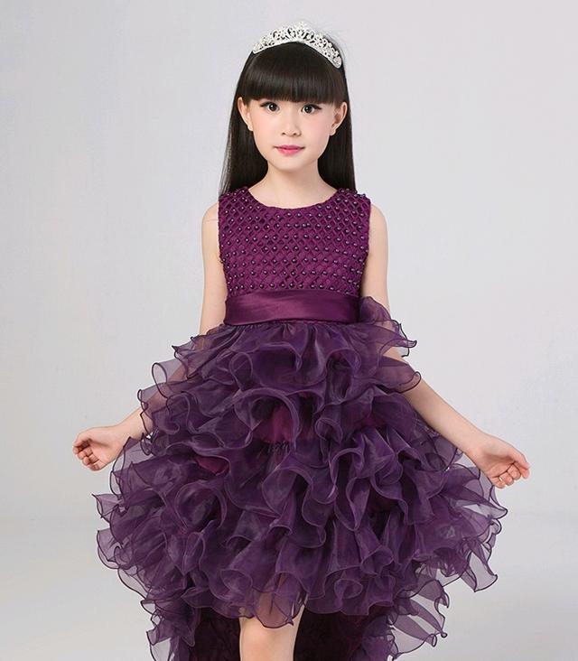 4色 子供 ドレス ロング ミモレ丈 プリンセス 大人っぽい 可愛い キッズドレス ピアノ 発表会 女の子 誕生日 おしゃれ 子ども 結婚式 フォーマル 子供服 パール リボン フリル ノースリーブ
