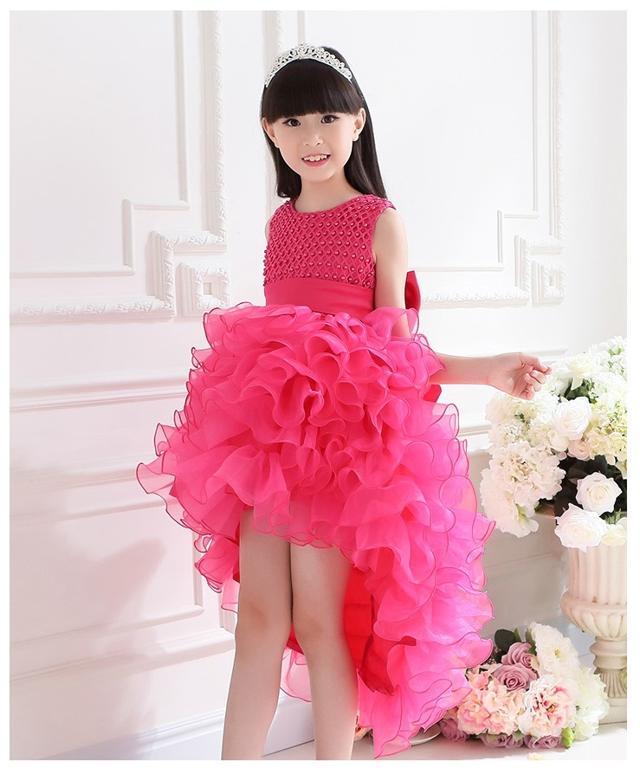 4色 子供 ドレス ロング ミモレ丈 プリンセス 大人っぽい 可愛い キッズドレス ピアノ 発表会 女の子 誕生日 おしゃれ 子ども 結婚式 フォーマル 子供服 パール リボン フリル ノースリーブ
