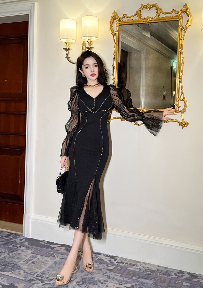 キャミワンピースワンピース ドレス パーティードレス Vネック ロングワンピース フィッシュテールワンピース メッシュ スリミング セクシー 披露宴 結婚式 演奏会 ウェディング 二次会 発表会 タイ キャミワンピースワンピース ドレス パーティードレス Vネック ロングワンピース フィッシュテールワンピース メッシュ スリミング セクシー 披露宴 結婚式 演奏会 ウェディング 二次会 発表会 タイ