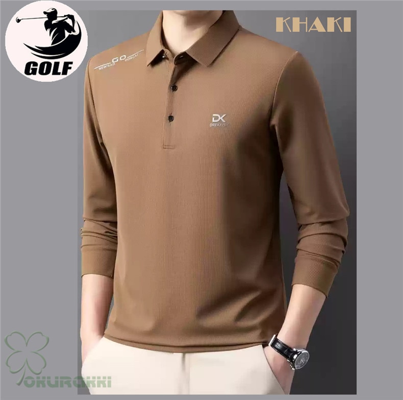 ゴルフ 長袖ポロシャツ ゴルフウェア シャツ メンズ ポロシャツ 春夏 新作モデル2503gflsn17 ゴルフ 長袖ポロシャツ ゴルフウェア シャツ メンズ ポロシャツ 春夏 新作モデル2503gflsn17
