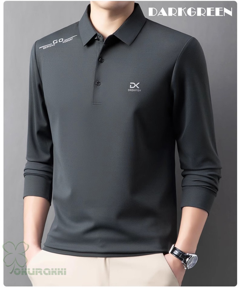 ゴルフ 長袖ポロシャツ ゴルフウェア シャツ メンズ ポロシャツ 春夏 新作モデル2503gflsn17 ゴルフ 長袖ポロシャツ ゴルフウェア シャツ メンズ ポロシャツ 春夏 新作モデル2503gflsn17