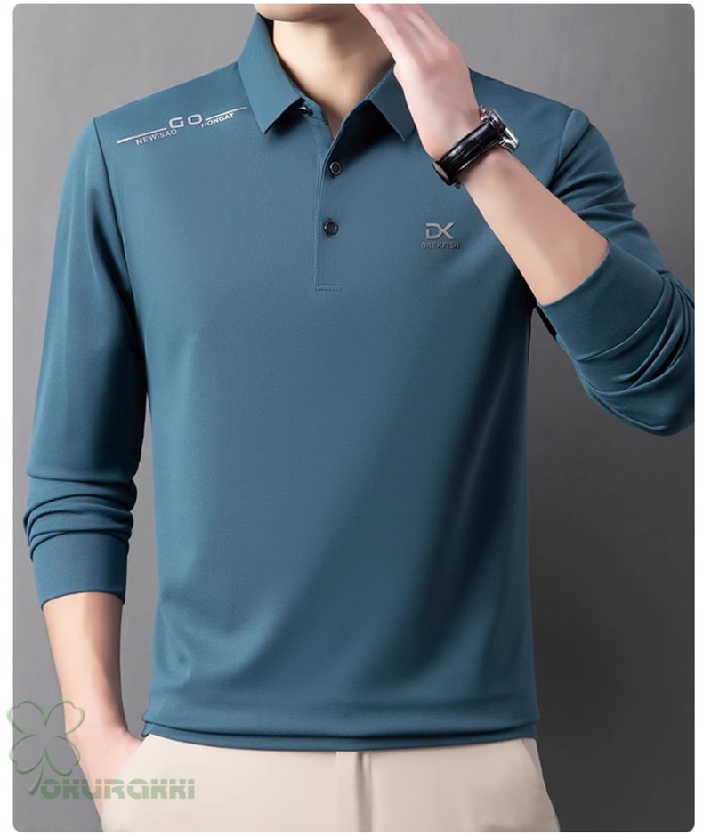 ゴルフ 長袖ポロシャツ ゴルフウェア シャツ メンズ ポロシャツ 春夏 新作モデル2503gflsn17 ゴルフ 長袖ポロシャツ ゴルフウェア シャツ メンズ ポロシャツ 春夏 新作モデル2503gflsn17