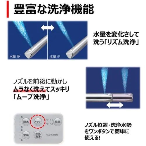 東芝(TOSHIBA) 東芝 SCS-TCK1010(N) 温水洗浄便座 CLEAN WASH パステル