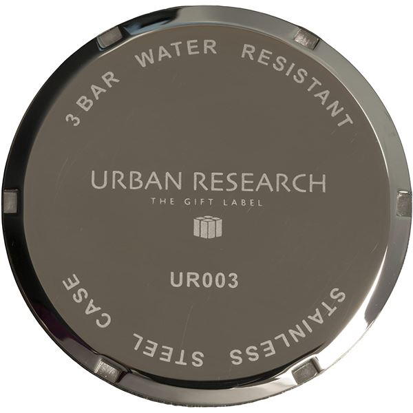 URBAN RESEARCH(アーバンリサーチ) 腕時計 UR003-01 メンズ ブラック URBAN RESEARCH(アーバンリサーチ) 腕時計 UR003-01 メンズ ブラック