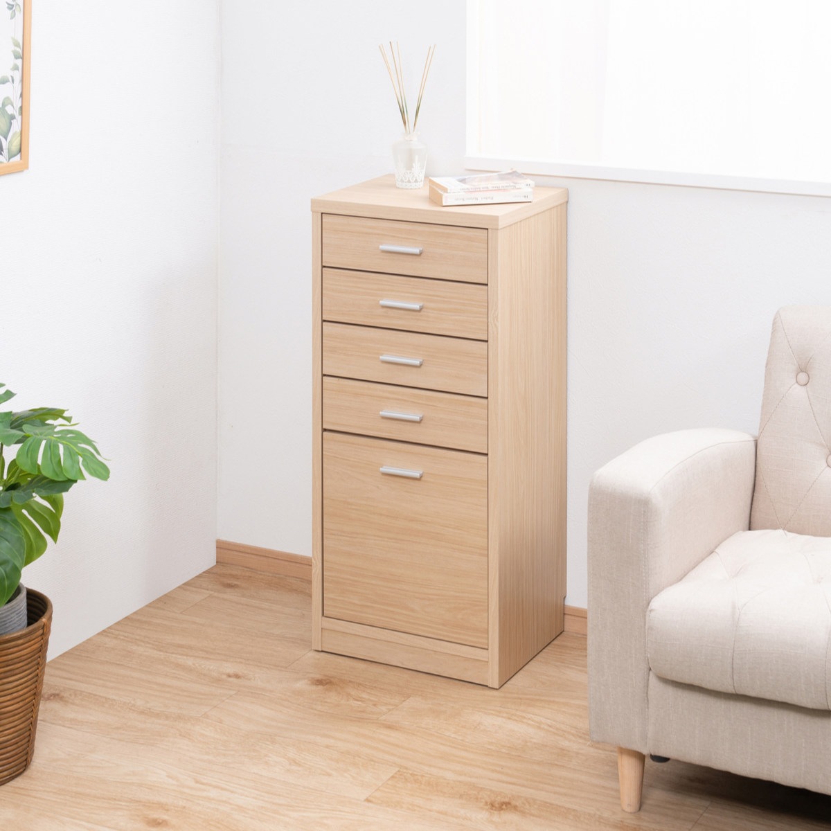 カウンター下収納 モダンナチュラル チェスト 5段 幅40cm カウンター下 リビング 収納 キッチン収納 収納棚 日本製 完成品 薄型 引出し ホワイトウォッシュ ナチュラル おしゃれ カウンター下収納 モダンナチュラル チェスト 5段 幅40cm カウンター下 リビング 収納 キッチン収納 収納棚 日本製 完成品 薄型 引出し ホワイトウォッシュ ナチュラル おしゃれ