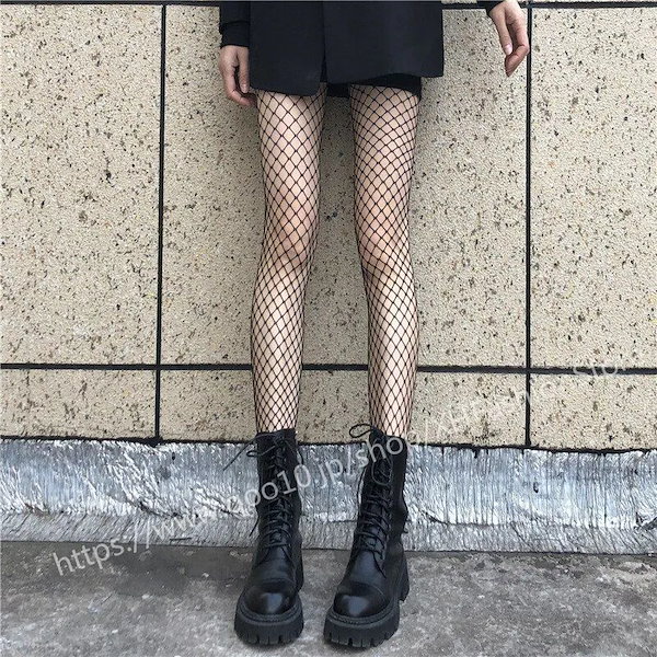 Qoo10] 網タイツ黒ストッキング女性秋冬セクシー黒