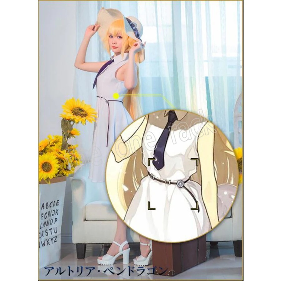 Fate/Grand Order FGO 風 白 黒ジャンヌダルク オルタ コスプレ衣装 ワンピー Fate/Grand Order FGO 風 白 黒ジャンヌダルク オルタ コスプレ衣装 ワンピー
