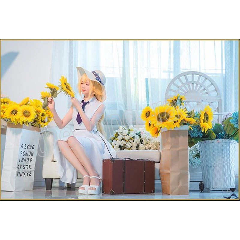 Fate/Grand Order FGO 風 白 黒ジャンヌダルク オルタ コスプレ衣装 ワンピー Fate/Grand Order FGO 風 白 黒ジャンヌダルク オルタ コスプレ衣装 ワンピー