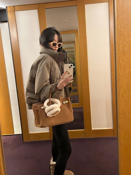 WXLSTUDIO おしゃれ防寒着「ウィンタースモールウォーマー」 ホワイトグースダウン95% ショートシルエットダウンジャケット