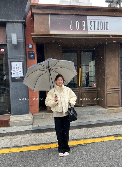 WXLSTUDIO おしゃれ防寒着「ウィンタースモールウォーマー」 ホワイトグースダウン95% ショートシルエットダウンジャケット