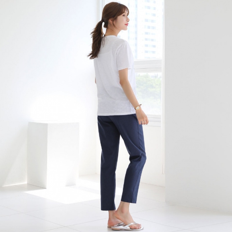 クリック&ファニーザスリムリネンバギーパンツ [SMLサイズ]