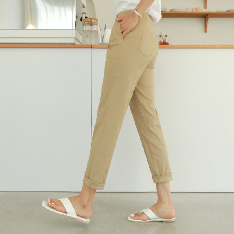 クリック&ファニーザスリムリネンバギーパンツ [SMLサイズ]