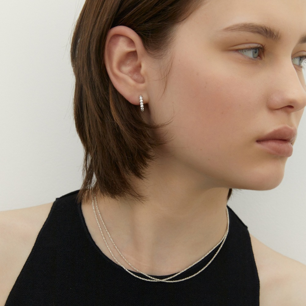 LUNNE 14k ブリリアントオーバルワンタッチリングピアス 14k ゴールド #LFE23 LUNNE 14k ブリリアントオーバルワンタッチリングピアス 14k ゴールド #LFE23